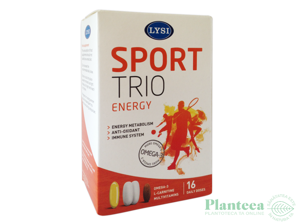 Sport trio [omega3+L carnitina+multivitamine] 4x16cps - LYSI