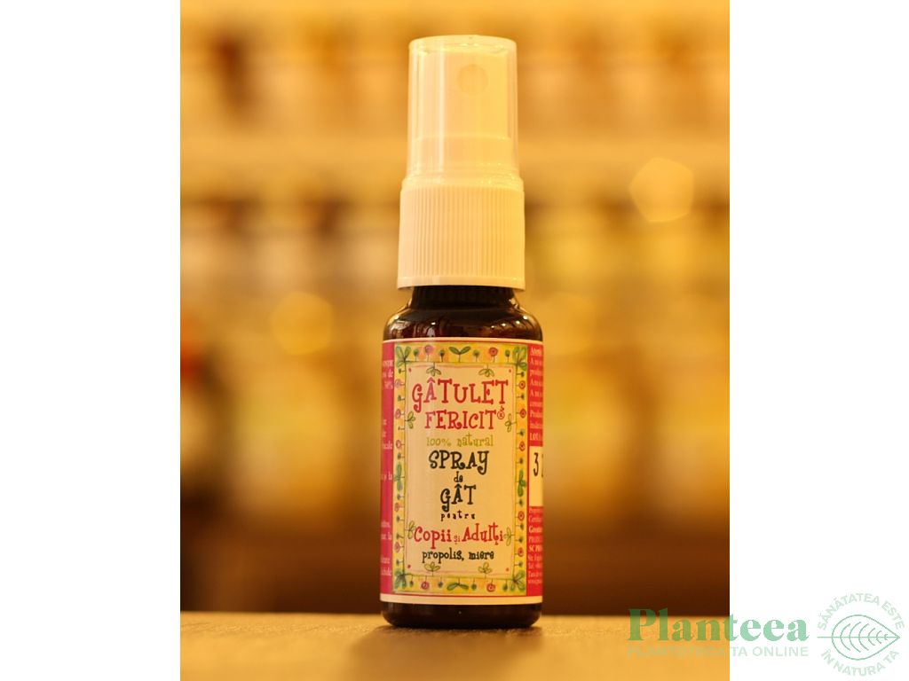 Spray propolis miere Gatulet Fericit 20ml - PRISACA