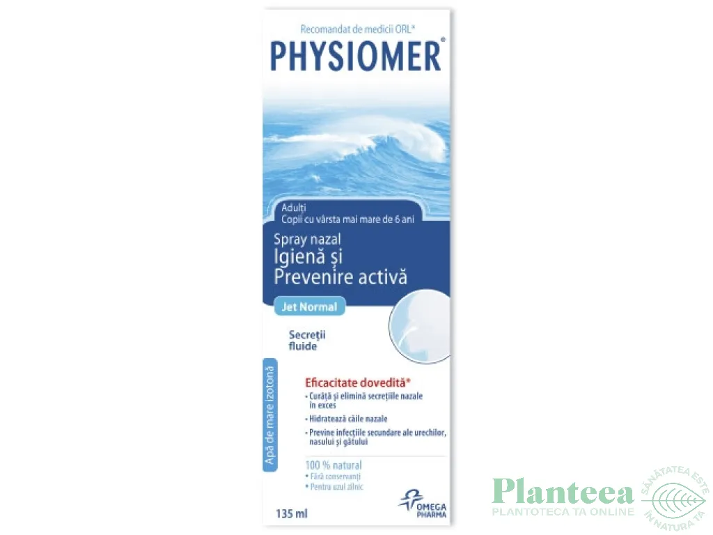 Spray nazal gentle jet Physiomer 135ml - OMEGA PHARMA