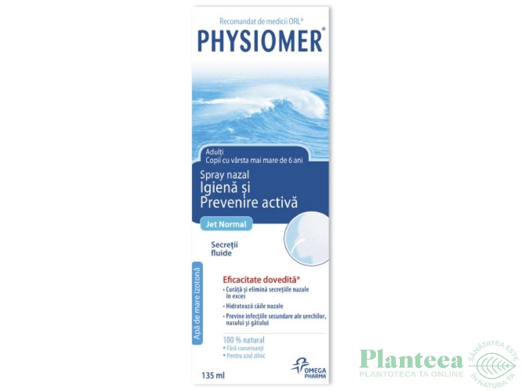Spray nazal gentle jet Physiomer 135ml - OMEGA PHARMA