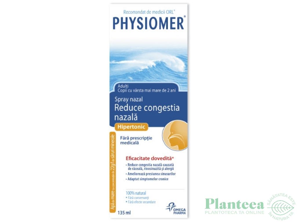 Spray nazal hypertonic Physiomer 135ml - OMEGA PHARMA