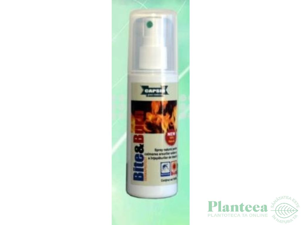 Spray calmant intepaturi insecte arsuri solare Bite&Burn 100ml - CAPSIO