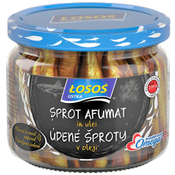 Sprot afumat in ulei rapita borcan 250g - LOSOS