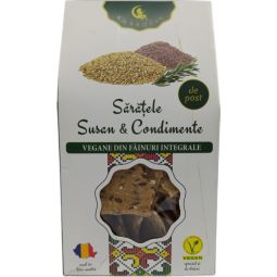 Saratele vegane integrale susan condimente 107g - AMBROZIA