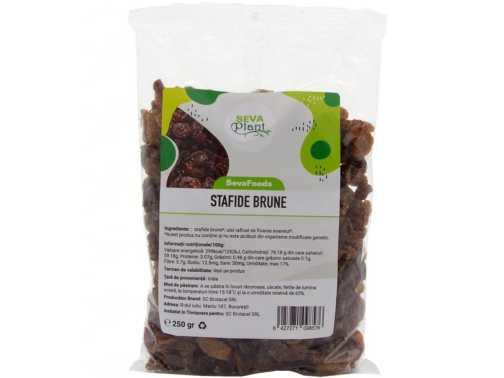 Stafide brune 250g - SEVA FOOD