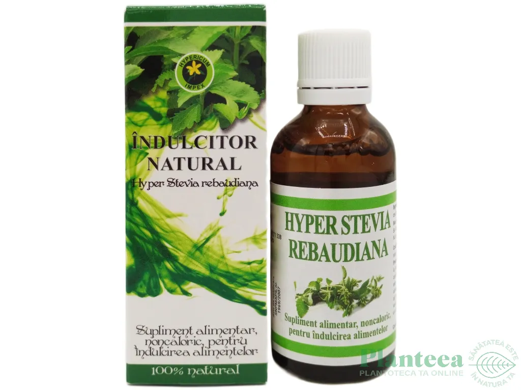 Stevie indulcitor lichid 50ml - HYPERICUM