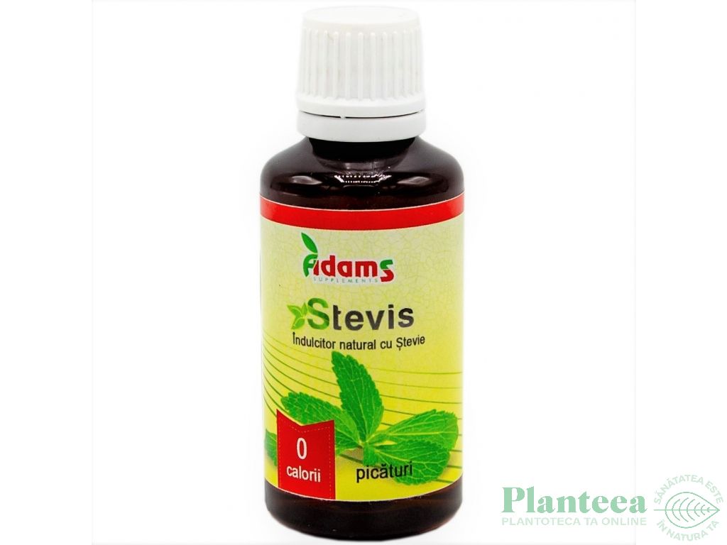 Stevie indulcitor lichid Stevis 50ml - ADAMS