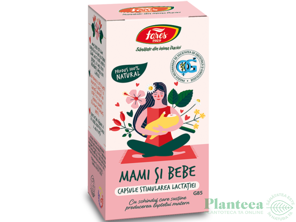 Stimularea lactatiei Mami&Bebe 60cps - FARES