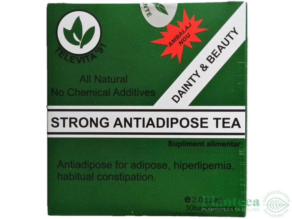 Set Ceai antiadipos strong 5x30dz - TELEVITA