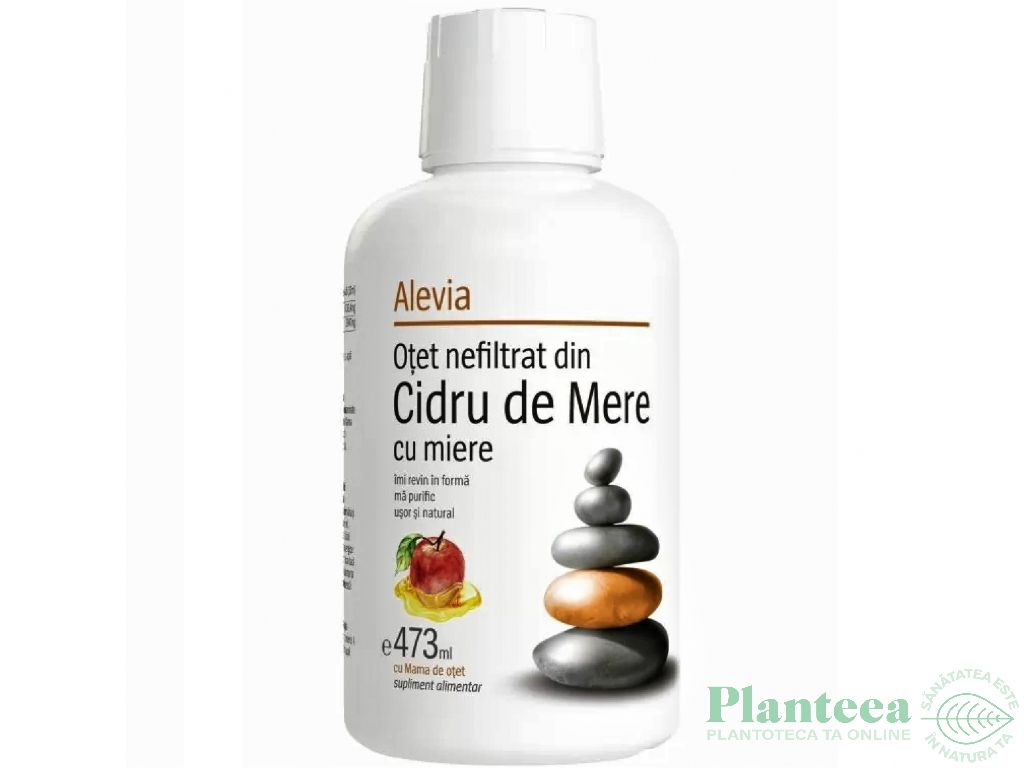 Otet cidru mere miere nefiltrat 473ml - ALEVIA