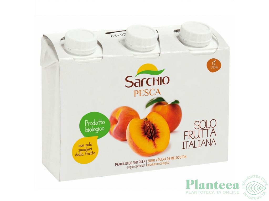 Suc piersici eco 3x200ml - SARCHIO