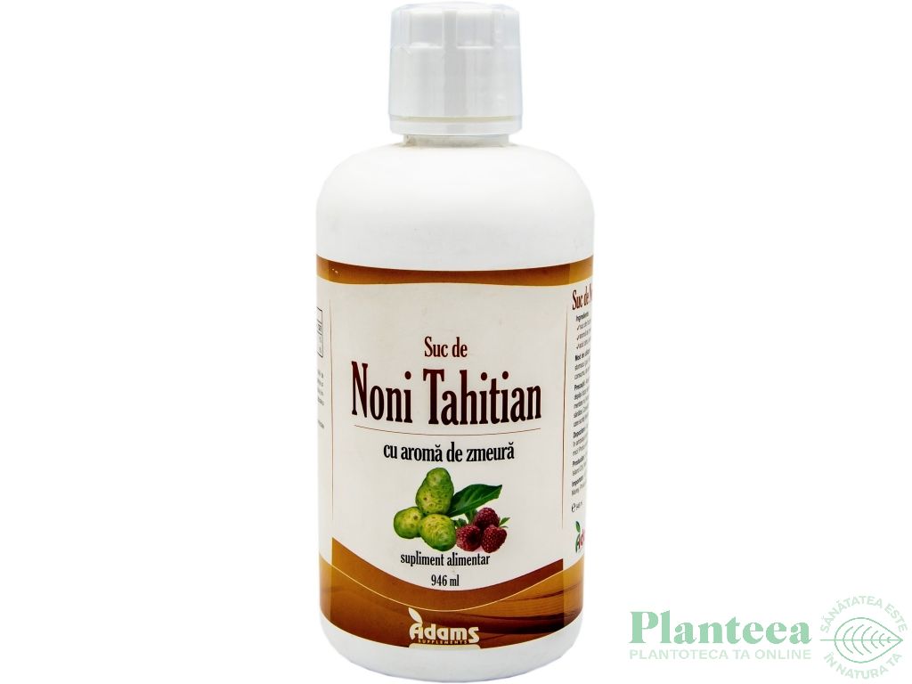 Suc noni tahitian zmeura eco 946ml - ADAMS