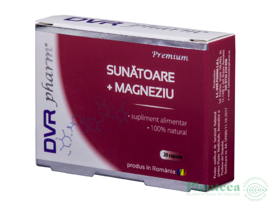 Sunatoare magneziu 20cps - DVR PHARM