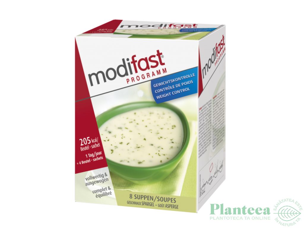 Supa crema proteica sparanghel 8x55g - MODIFAST