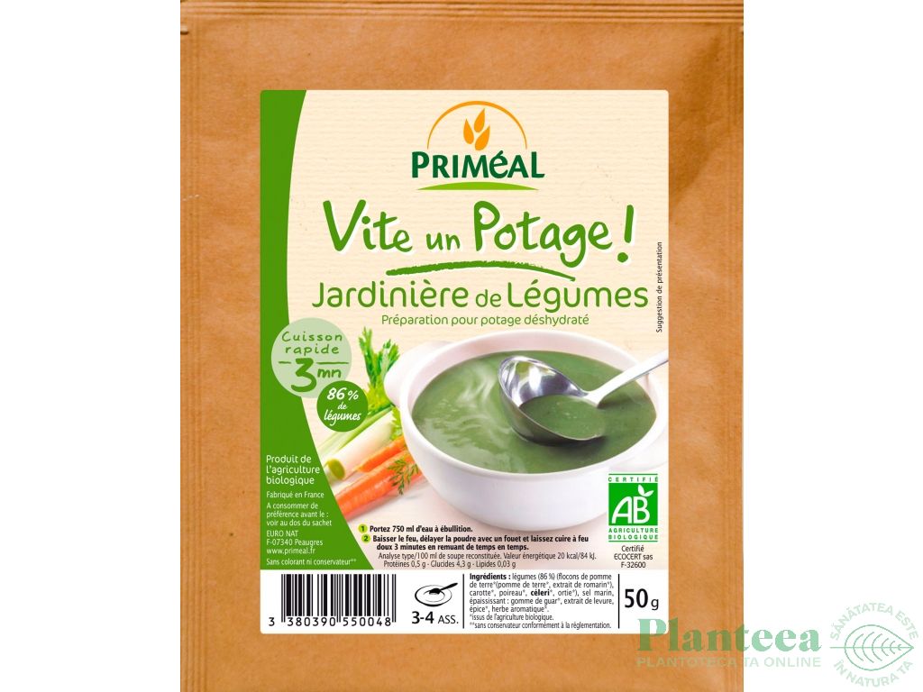 Supa buchet legume plic eco 50g - PRIMEAL