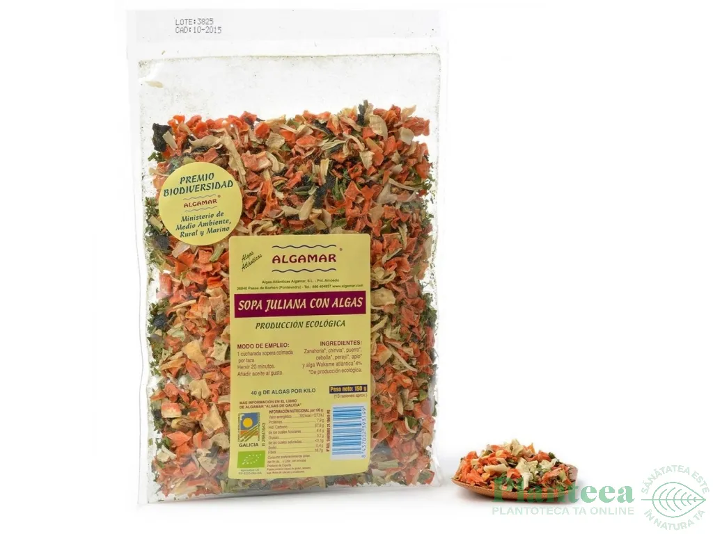 Supa radacinoase alge marine Julienne eco 150g - ALGAMAR