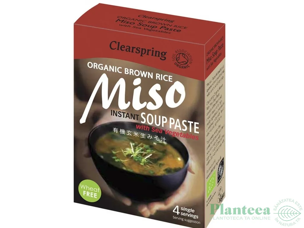 Supa instant miso orez brun eco 4x15g - CLEARSPRING