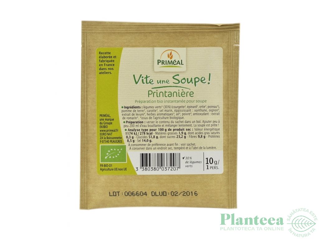 Supa primavara legumelor plic eco 10g - PRIMEAL