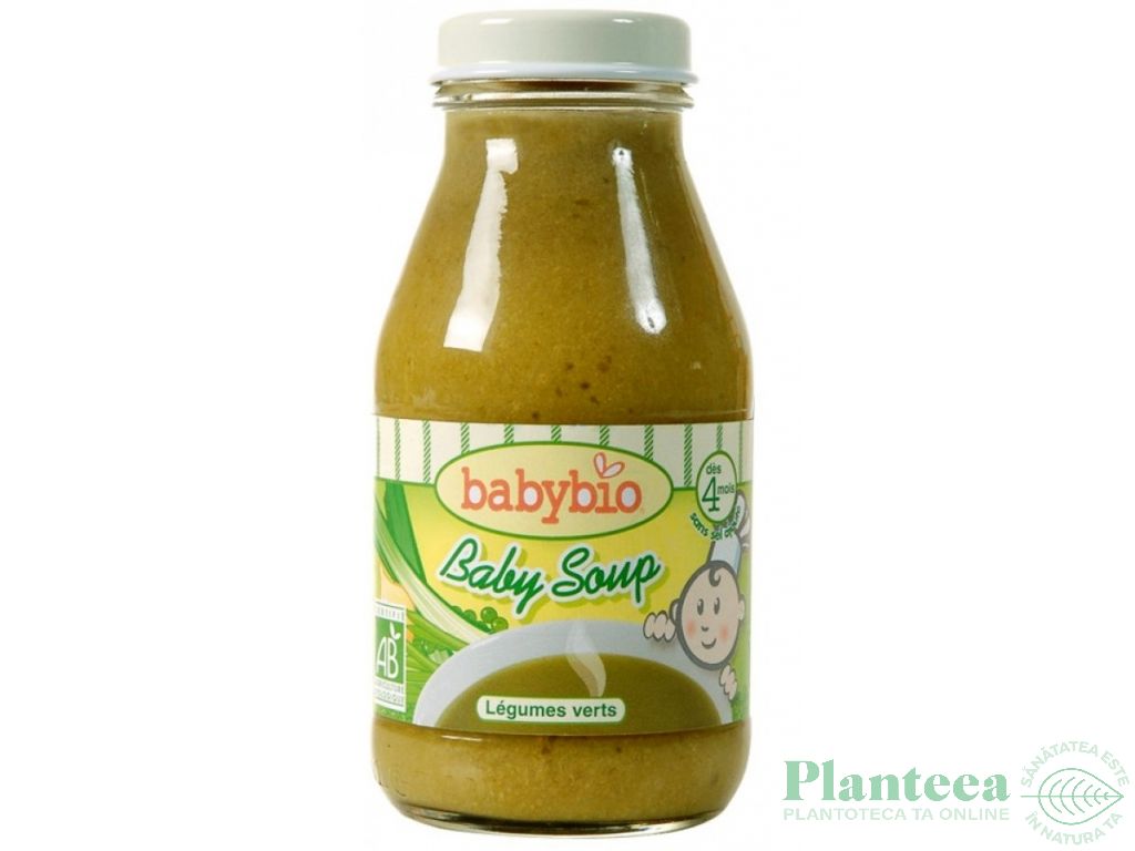 Supa legume verzi bebe +4luni eco 200ml - BABYBIO
