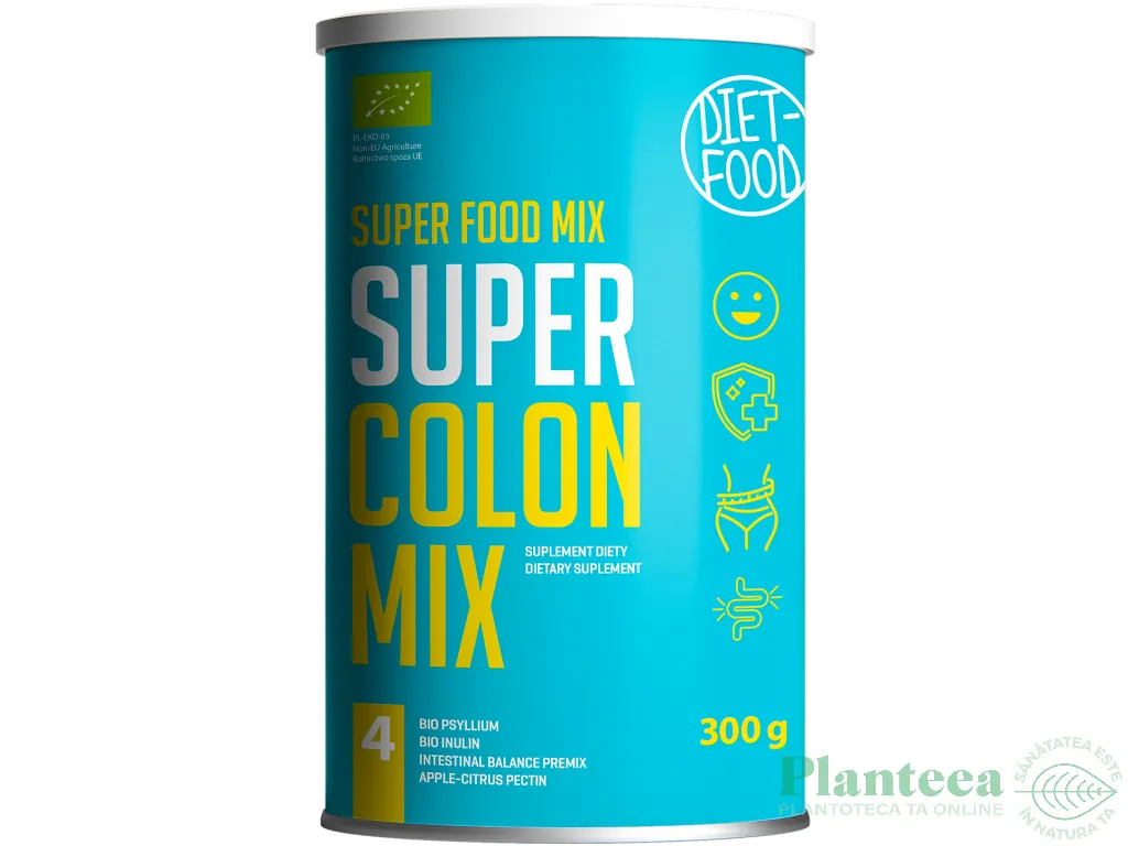 Pulbere mix4 Super Colon eco 300g - DIET FOOD
