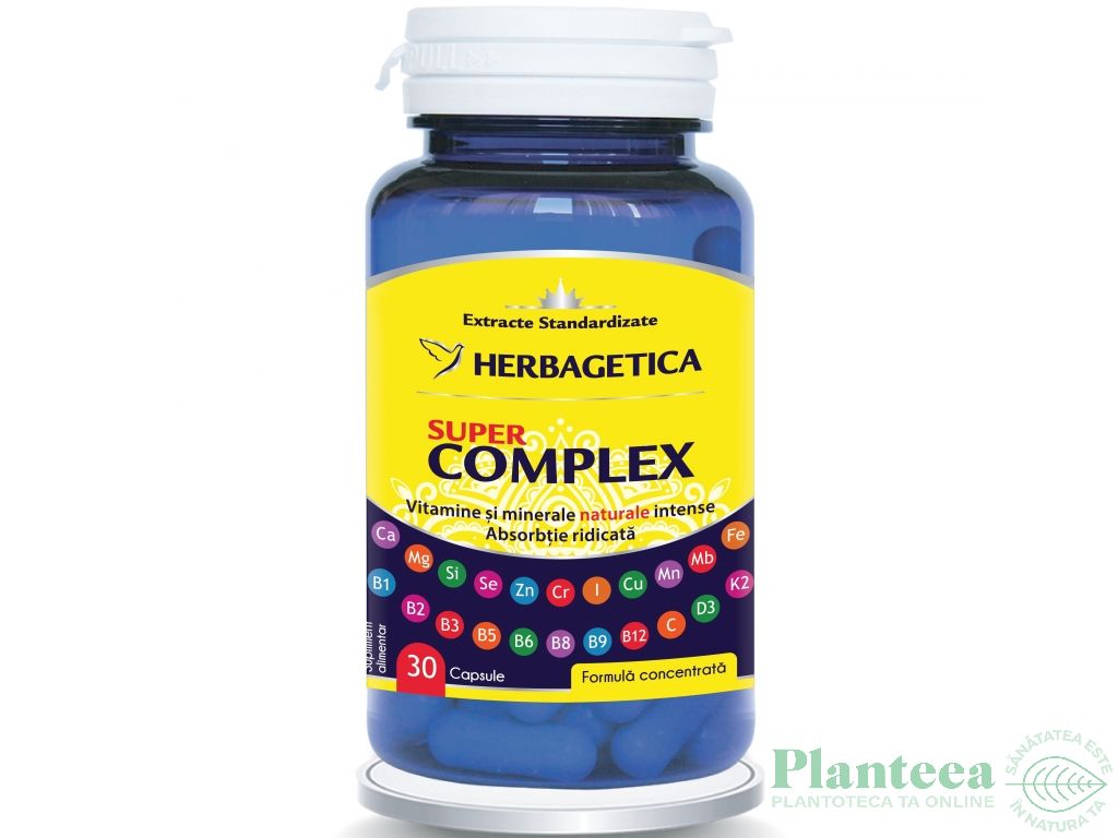 Super complex vitamine minerale 30cps - HERBAGETICA