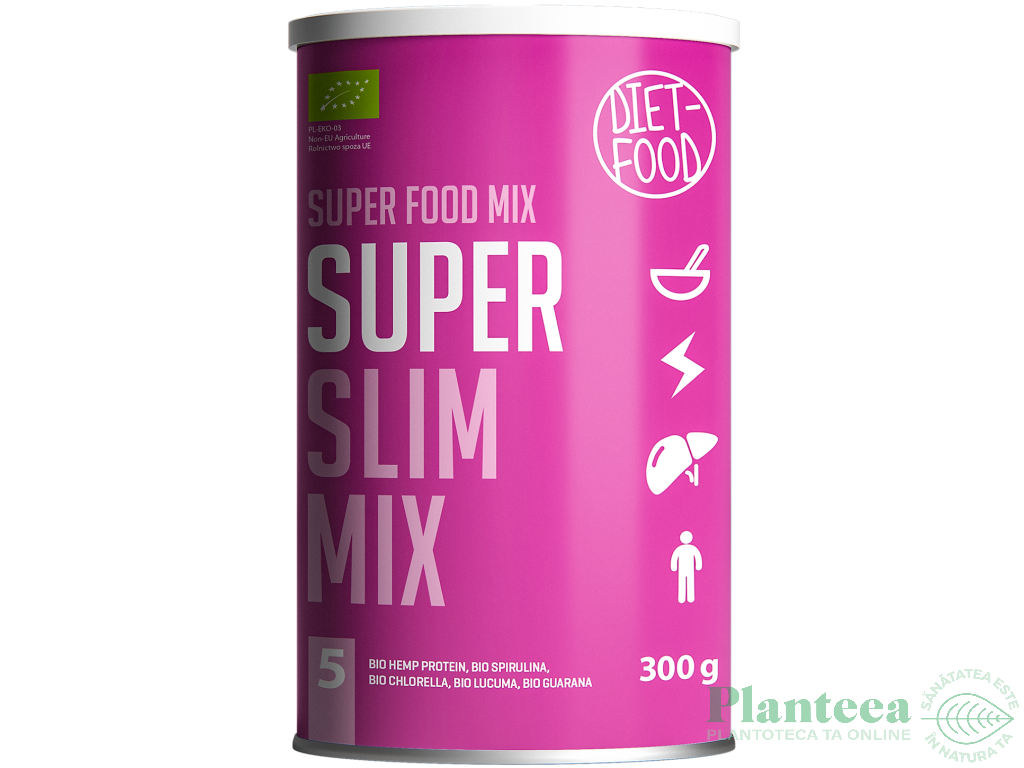 Pulbere mix5 Super Slim eco 300g - DIET FOOD
