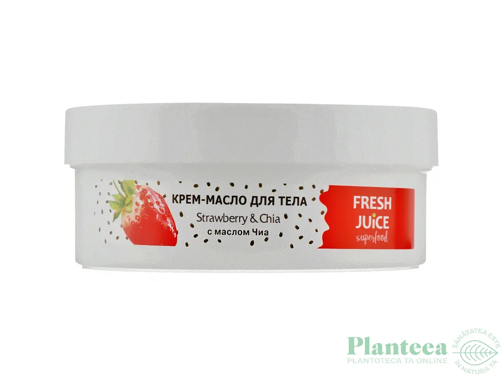 Crema unt corp capsuni chia Superfood 225ml - FRESH JUICE