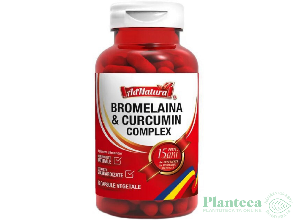 Bromelaina & curcumin complex 30cps - ADNATURA