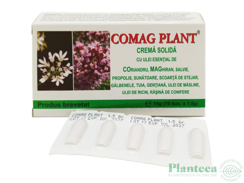 Supozitoare Comag Plant 10x1,5g - ELZIN PLANT