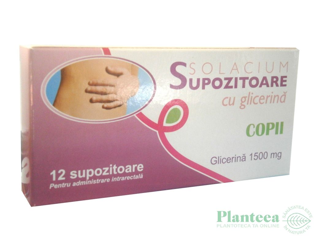 Supozitoare glicerina copii 12b - SOLACIUM PHARMA