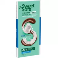 Ciocolata lapte indulcitor stevia 90g - SWEET&SAFE
