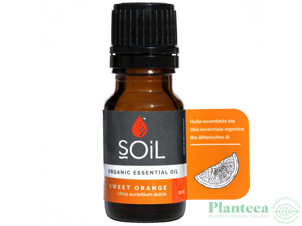 Ulei esential portocala dulce organic 10ml - SOiL