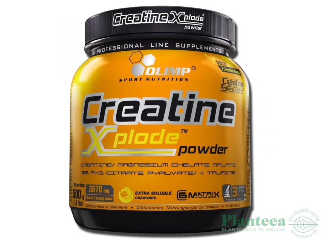 Pulbere creatina Xplode portocale 500g - OLIMP