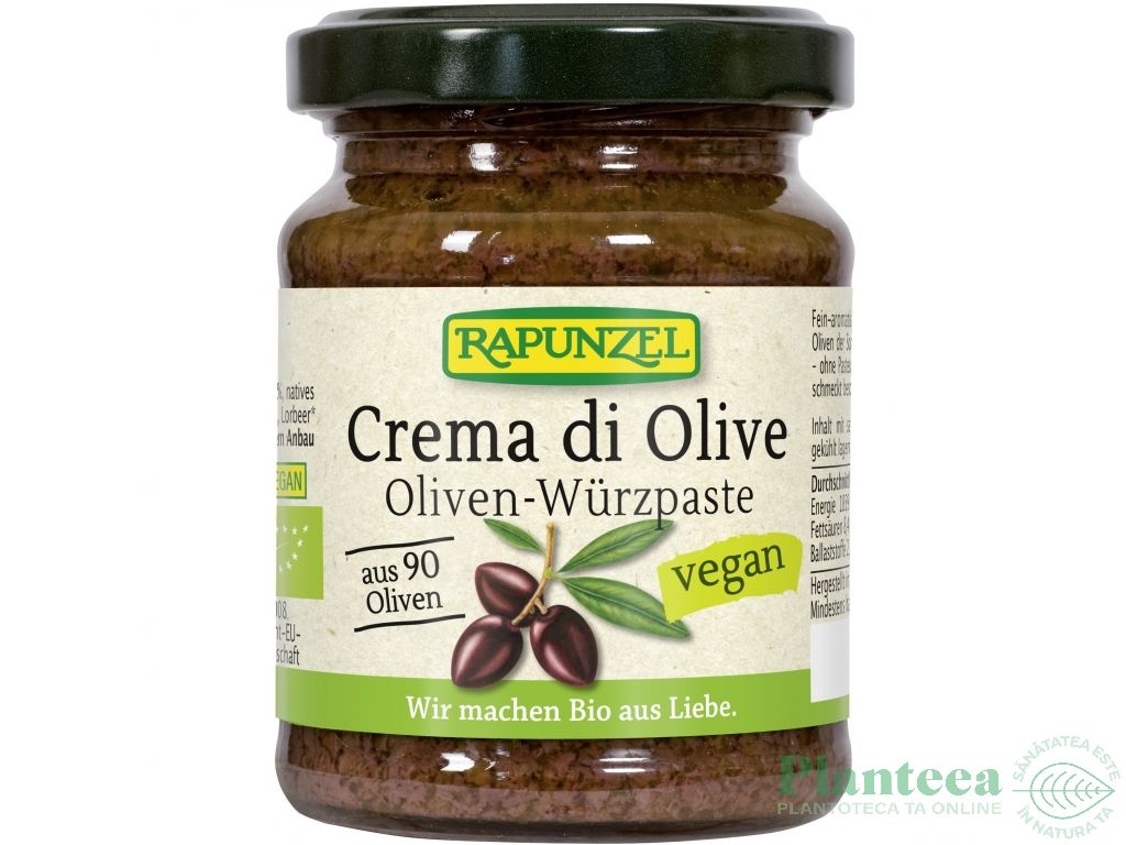 Crema masline negre  eco 120g - RAPUNZEL