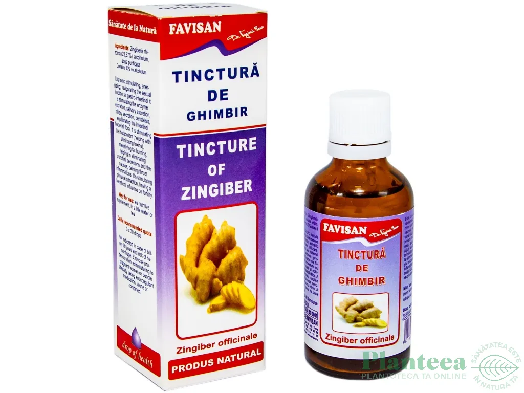 Tinctura ghimbir 50ml - FAVISAN