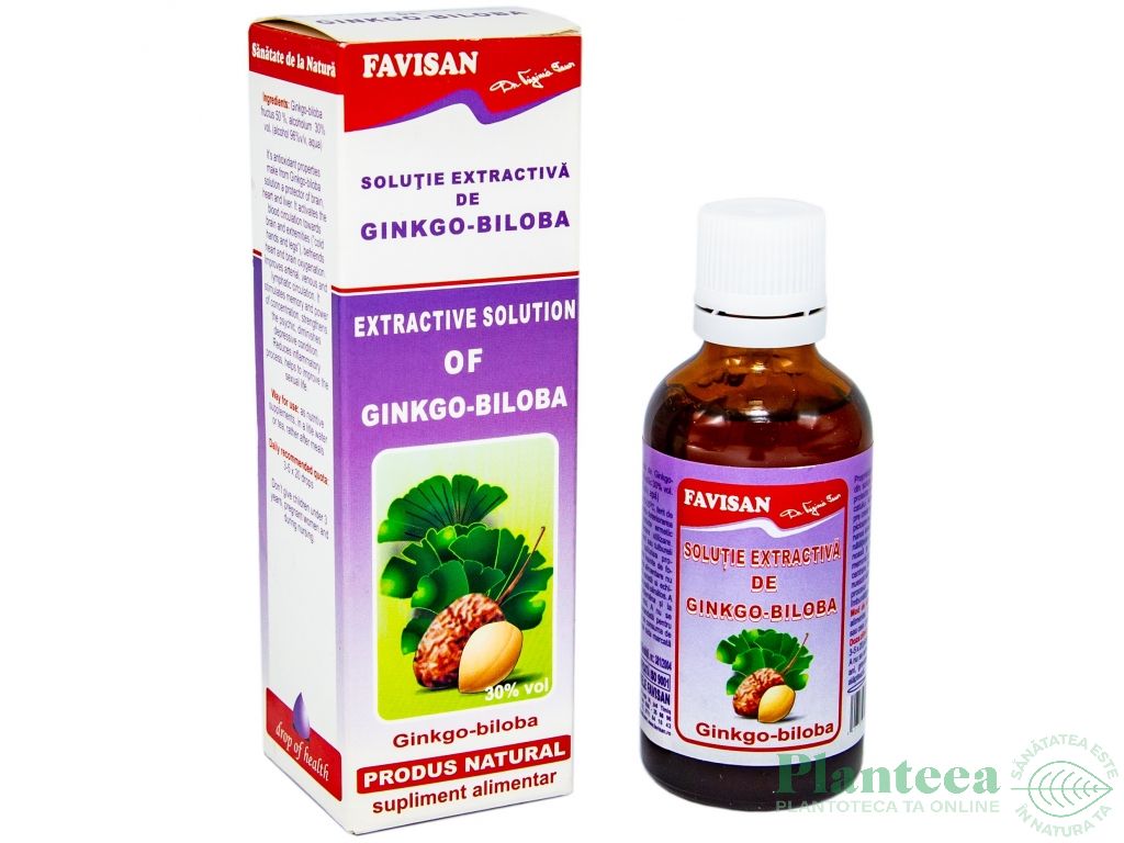 Tinctura ginkgo biloba 50ml - FAVISAN