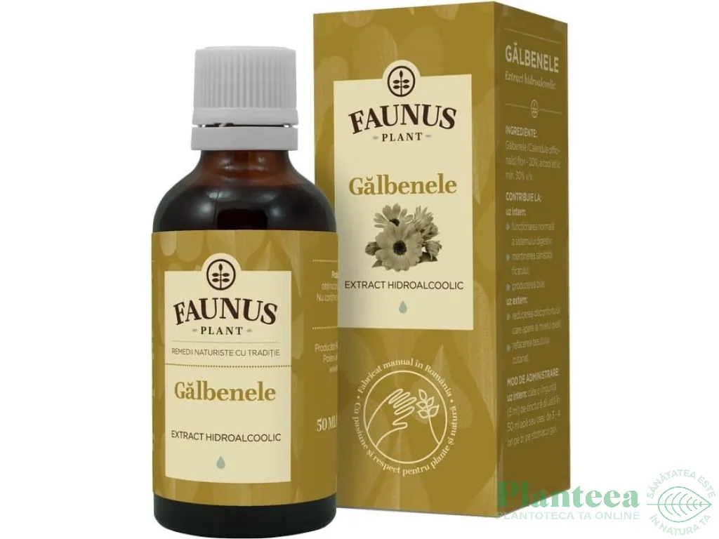 Tinctura galbenele 50ml - FAUNUS