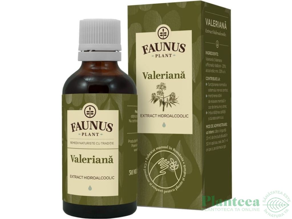 Tinctura valeriana 50ml - FAUNUS PLANT