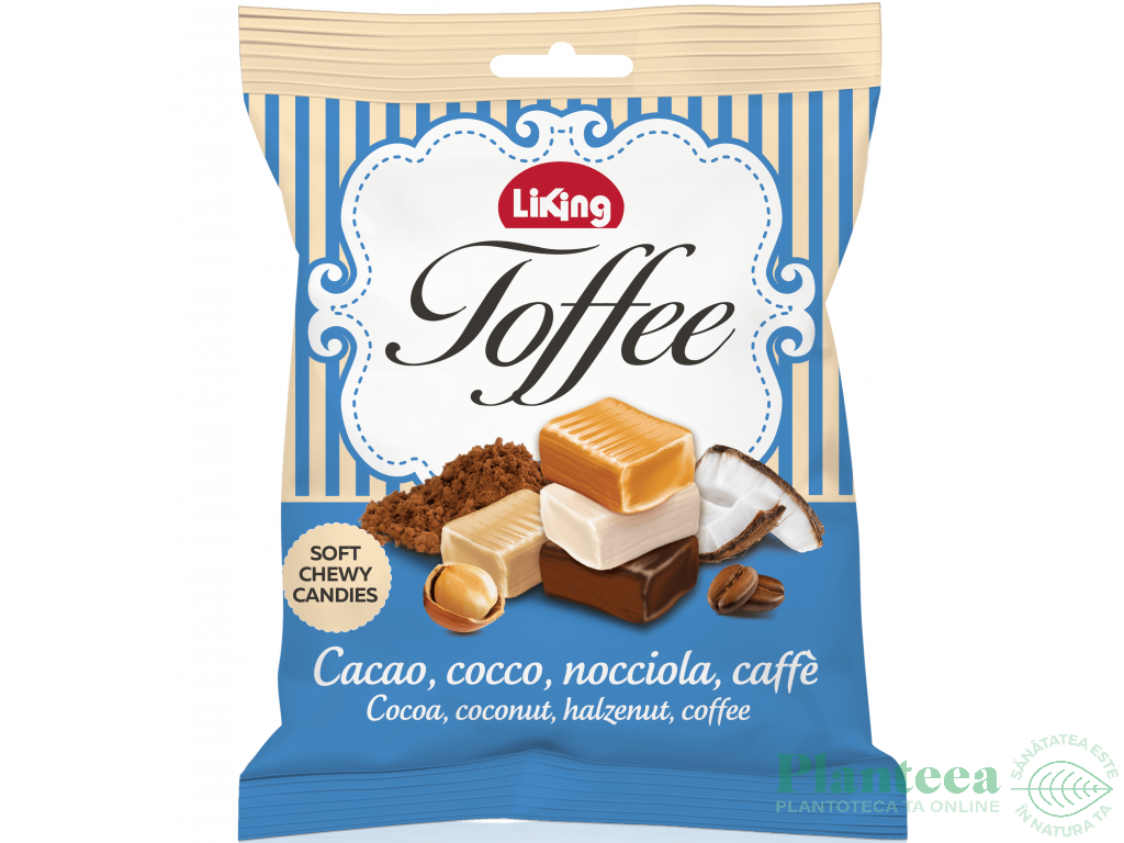 Caramele moi cu crema asortate fara gluten 175g - LIKING