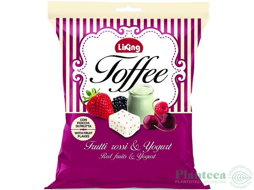 Caramele moi iaurt fructe rosii fara gluten 175g - LIKING