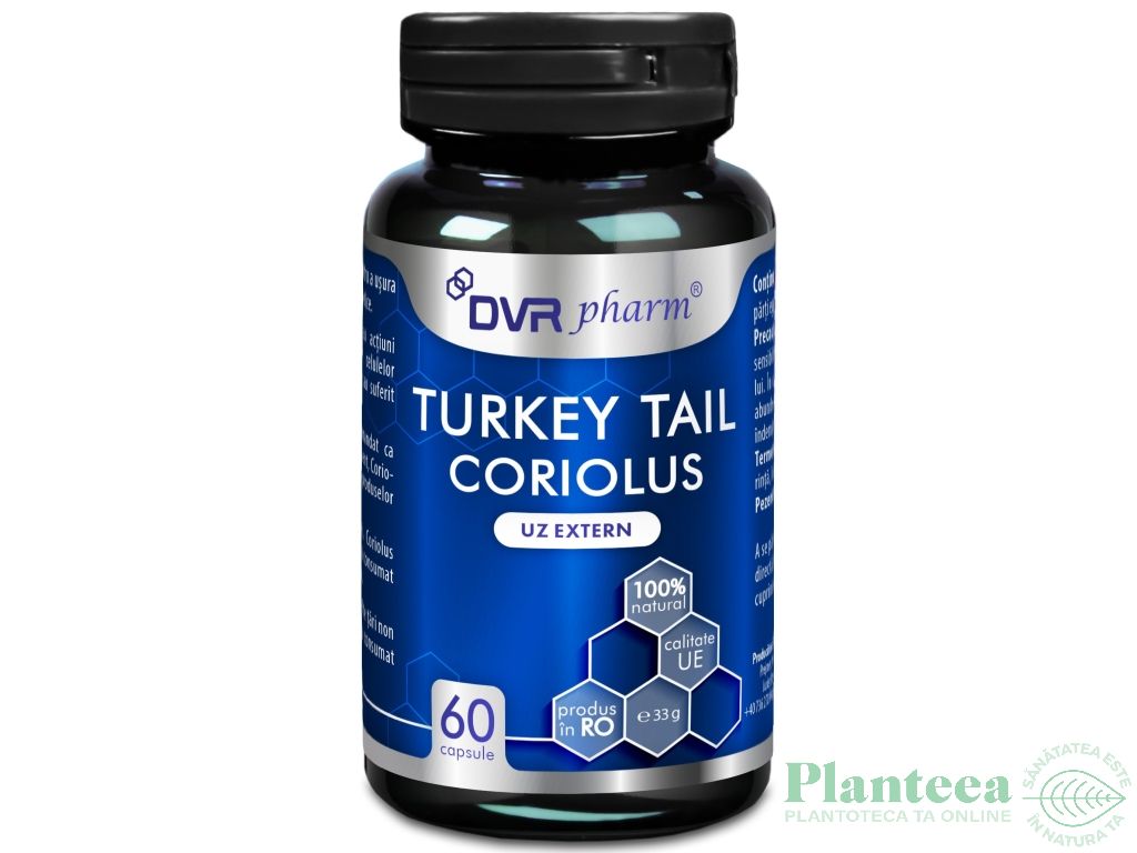 Turkey Tail Coriolus 60cps - DVR PHARM