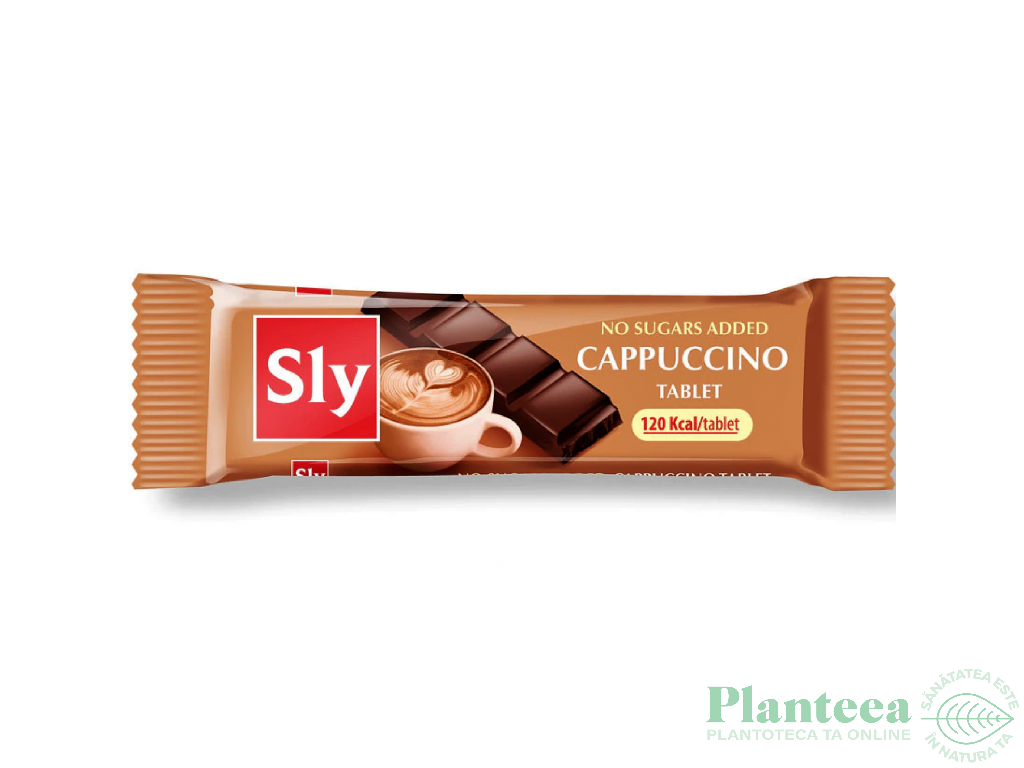 Ciocolata lapte cu cappuccino fara zahar 25g - SLY NUTRITIA