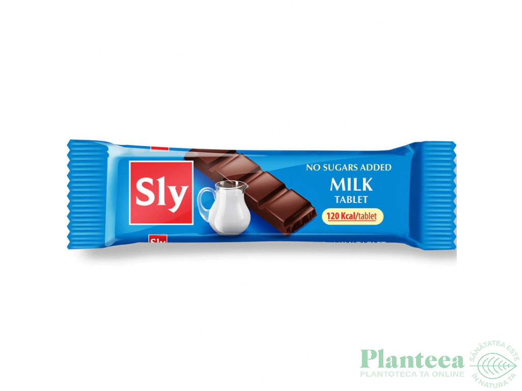 Ciocolata lapte fara zahar 25g - SLY NUTRITIA