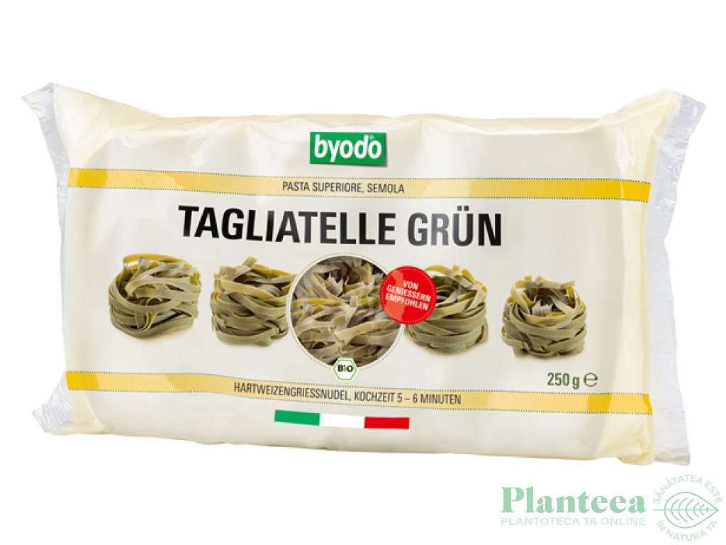 Paste tagliatelle grau spanac eco 250g - BYODO