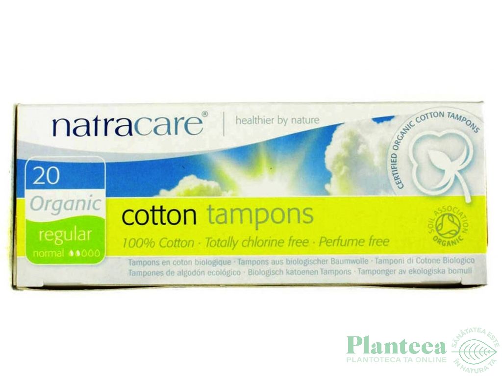 Tampoane fara aplicator normal 20b - NATRACARE