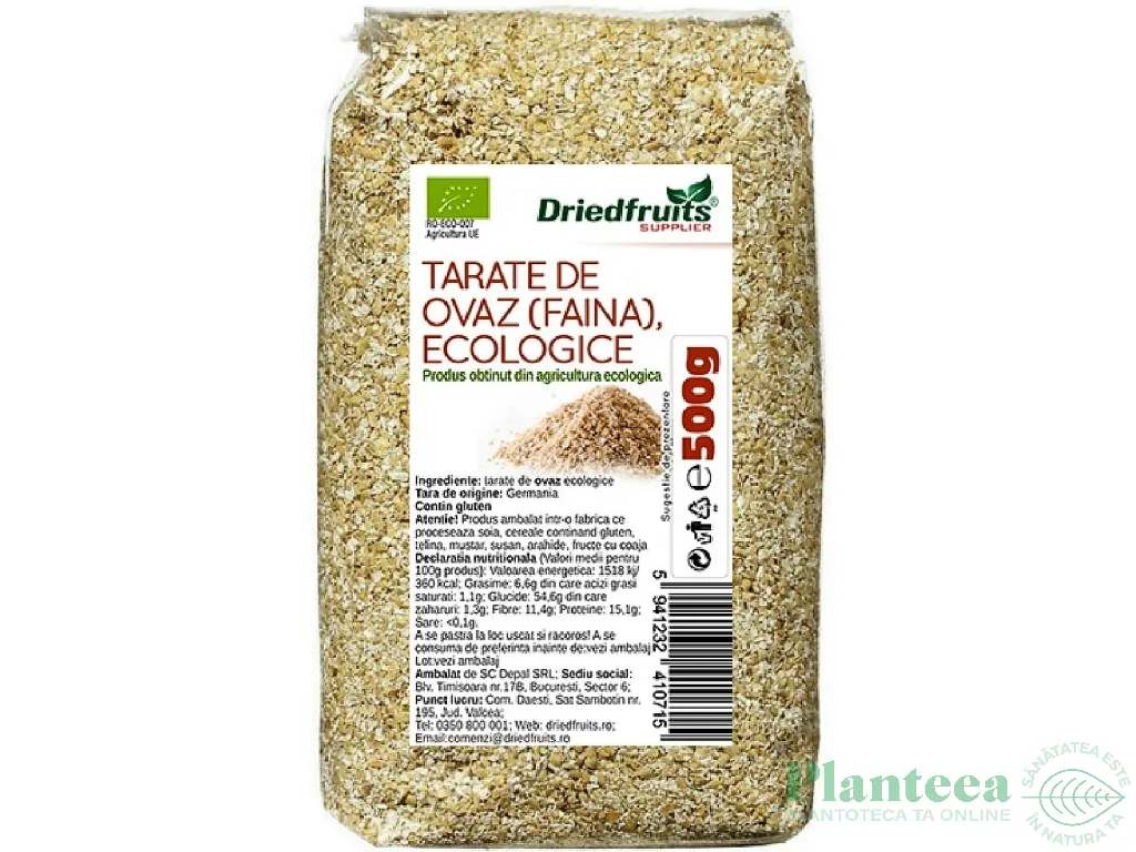 Tarate ovaz pulbere eco 500g - DRIED FRUITS