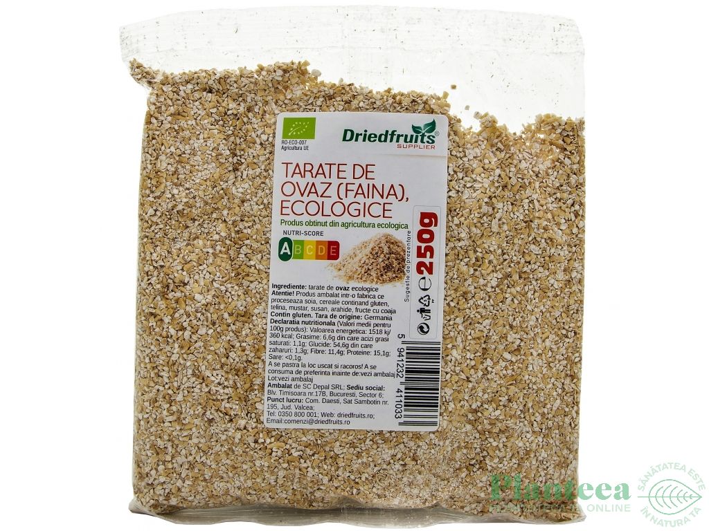 Tarate ovaz pulbere eco 250g - DRIED FRUITS