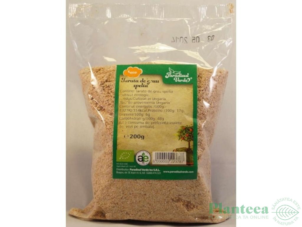 Tarate spelta eco 200g - PARADISUL VERDE