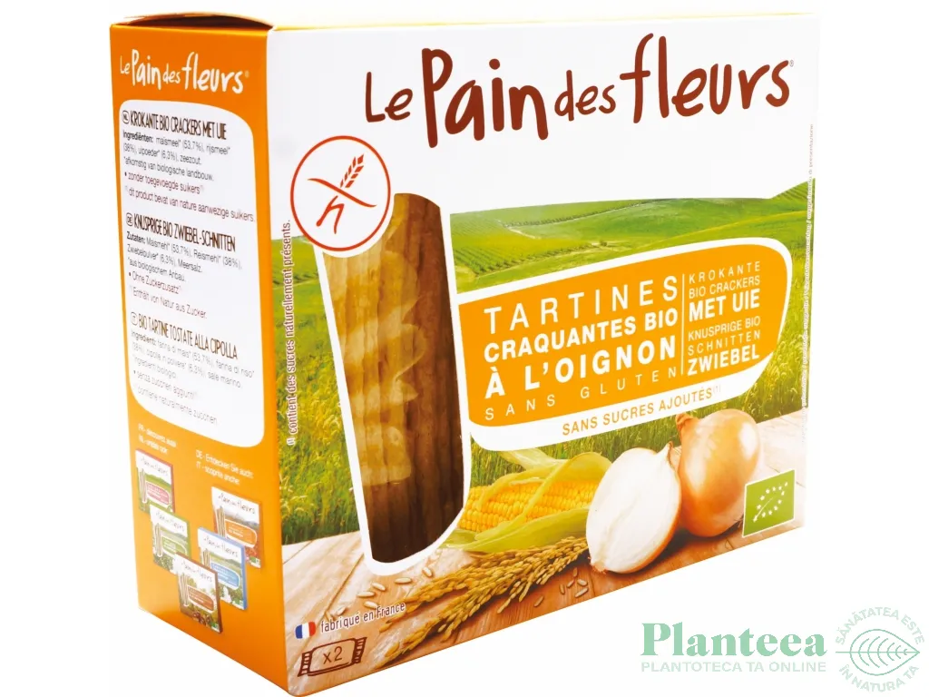 Tartine crocante porumb orez ceapa eco 150g - LE PAIN DES FLEURS