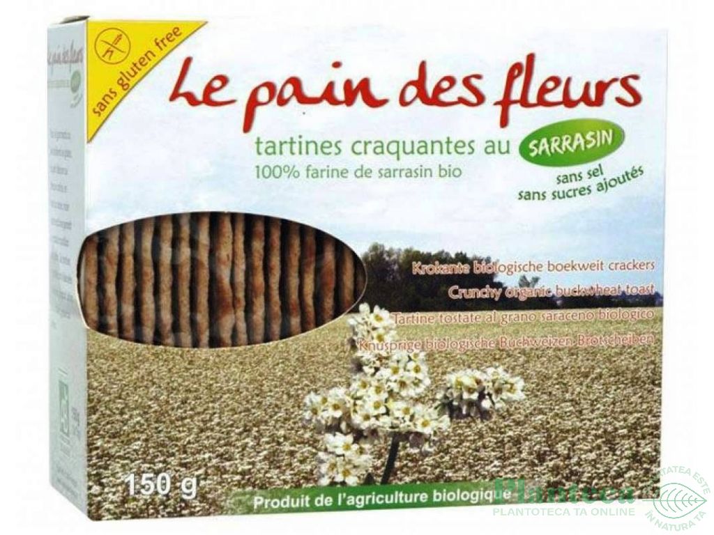 Tartine crocante hrisca fara sare eco 150g - LE PAIN DES FLEURS